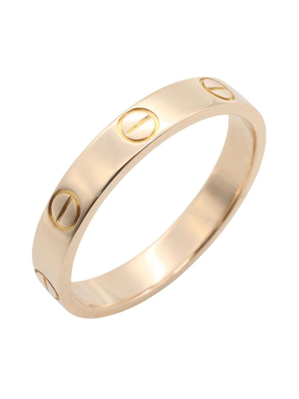 Cartier Mini Love Ring 18Kpg Pink Rose #309612C13B